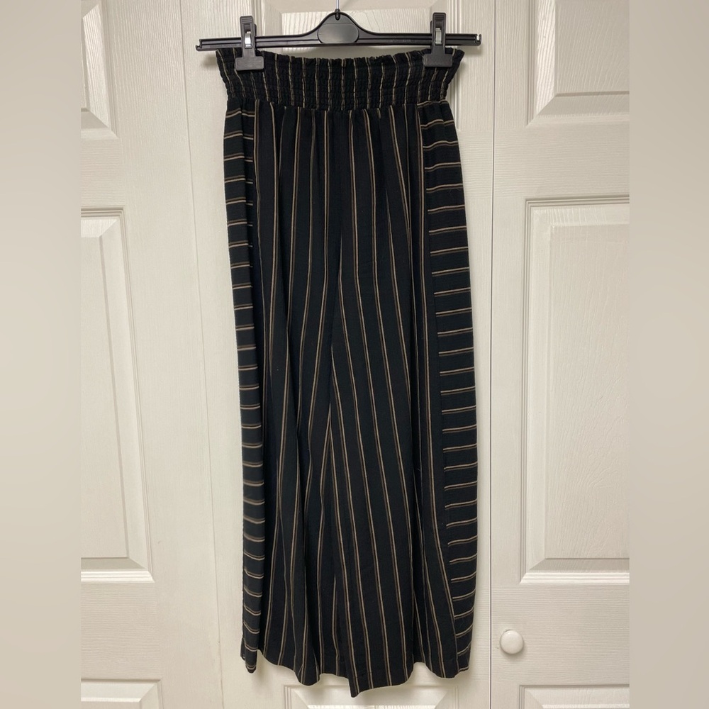 Heroes & Dreamers navy and cream striped cotton pants size S